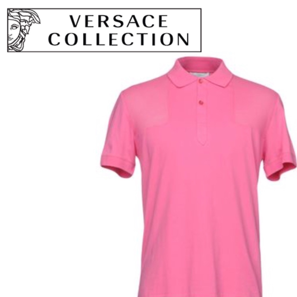 Versace Collection Pink Polo Shirt